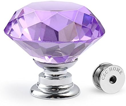 Czc Home 10 Pcs Diamond Crystal Cabinet Knobs