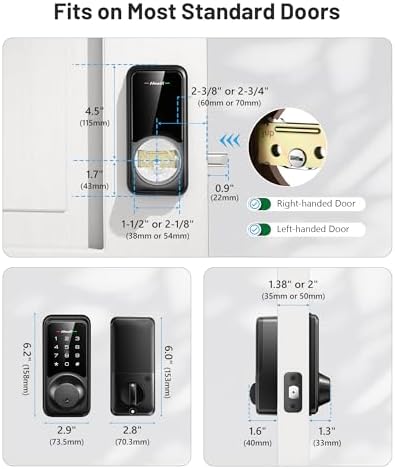 Zowill Smart Door Lock Set