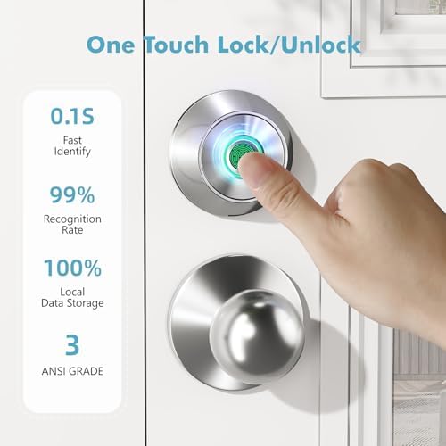 Smart Deadbolt with Fingerprint App Unlock