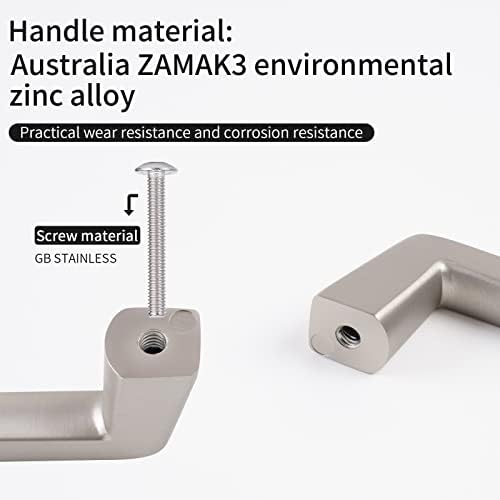 6-Piece Stainless Steel Cabinet Handles Set