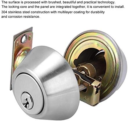 Double-Sided Deadbolt Lock for Doors