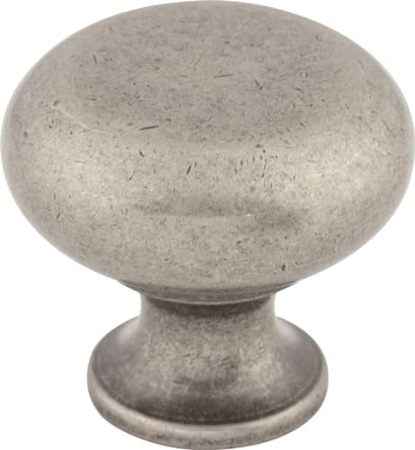 Top Knobs Somerset II Collection 1-14 Flat Faced Knob Black Nickel
