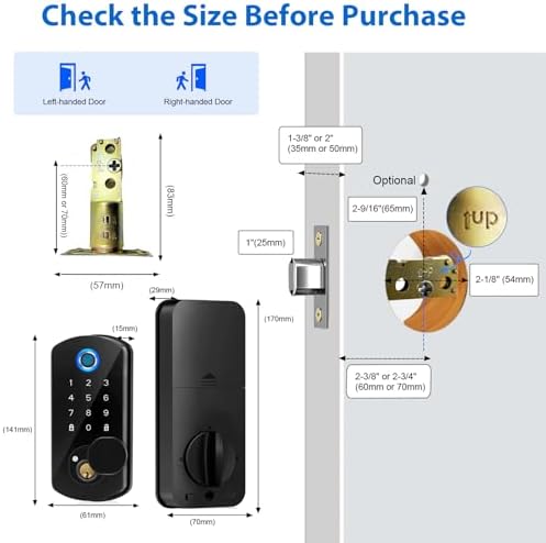 Fingerprint Door Lock Smart Deadbolt