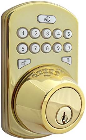 MiLocks CF-02P Titan Deadbolt Polished Brass
