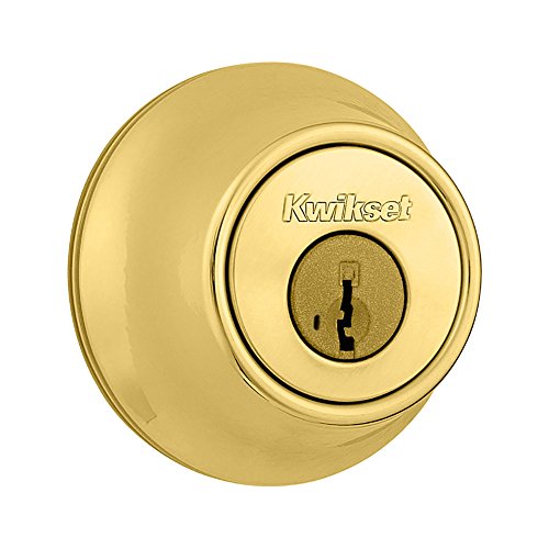 Kwikset 660-3S Single Cylinder Deadbolt Smart Key Bright Brass Finish