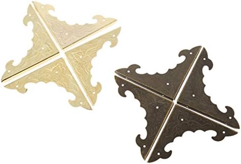 4-Piece Metal Corner Protectors -antique BronzeGold