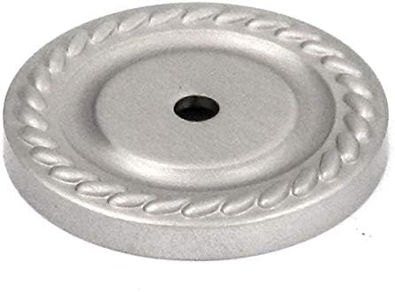 Sturdy Annapolis Knob Backplate in Satin Nickel
