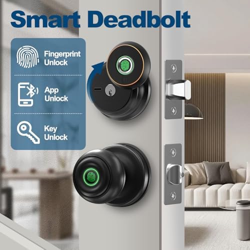 GeekTale Smart Deadbolt Lock with Fingerprint and App Control
