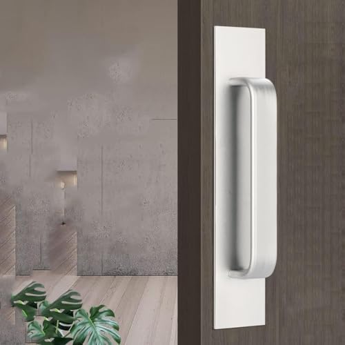 Stylish Aluminum Alloy Pull Push Door Handles - Self-Adhesive No Drilling 200mm
