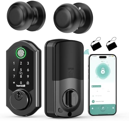 Hornbill Smart Deadbolt With Fingerprint Wi-Fi Lock Set