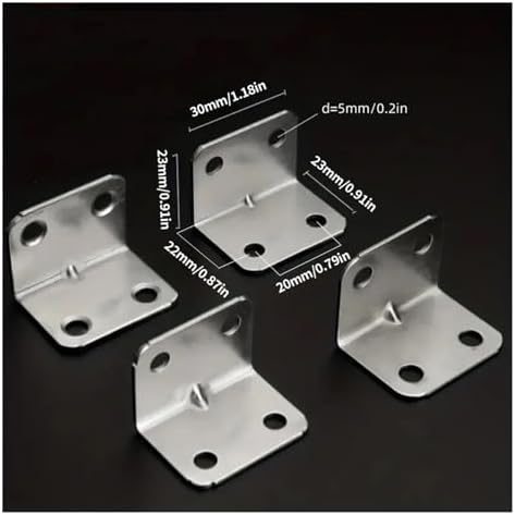 Stainless Steel L-Shape Corner Cabinet Hardware Back Plate
