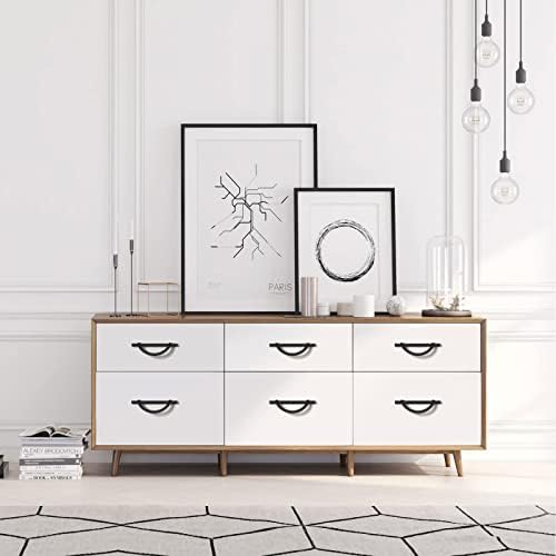FILTA 10-Piece Half Moon Matte Black Cabinet Pull Set