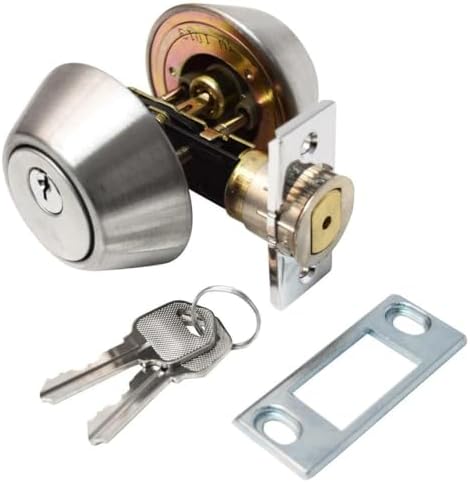 Valterra L32CS3208 Silver Double Cylinder Deadbolt 58 Throw