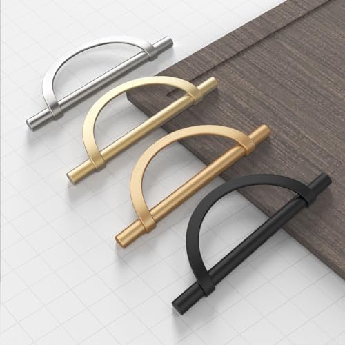 FILTA 10-Piece Half Moon Matte Black Cabinet Pull Set
