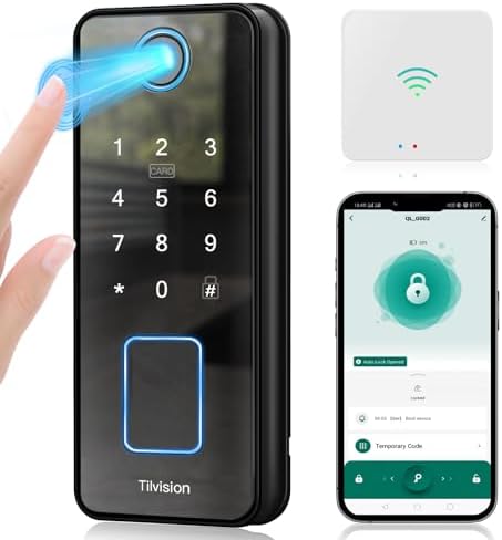 Tilvision Smart Door Lock with Fingerprint Keypad