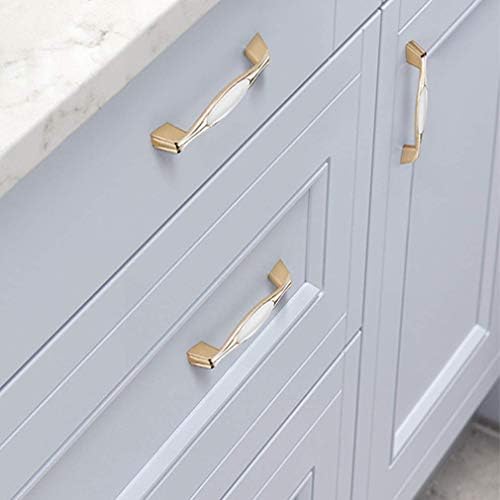 Modern White Door knobs with Ceramic Finish