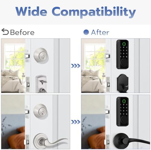 Eseesmart Smart Door Lock with Keypad Secure Front Door Entry