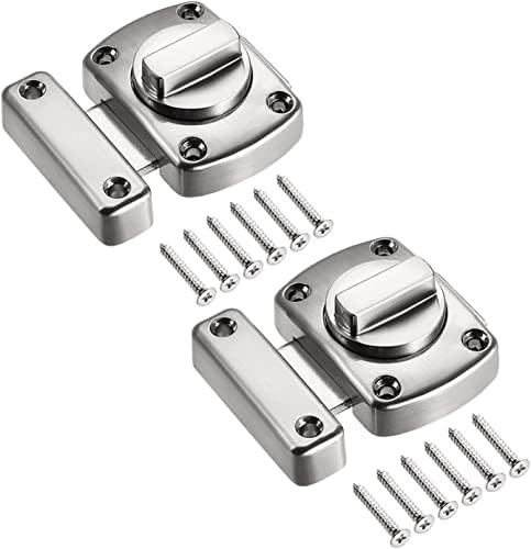 ZLOCYIVHE 15-Inch Zinc Alloy Deadbolt Lock 2 Pcs Button Hasp Set