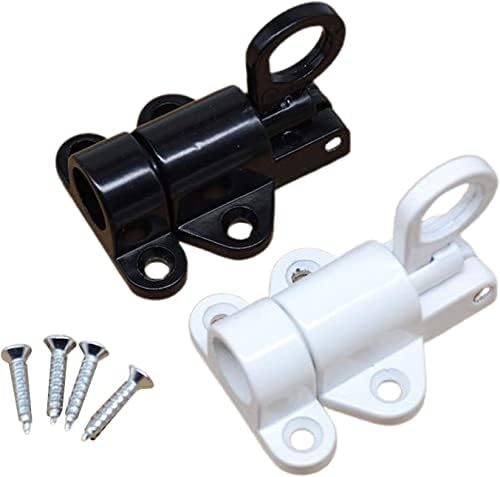ZLOCYIVHE Secure Door Lock Bolt Set - 2-Pack White