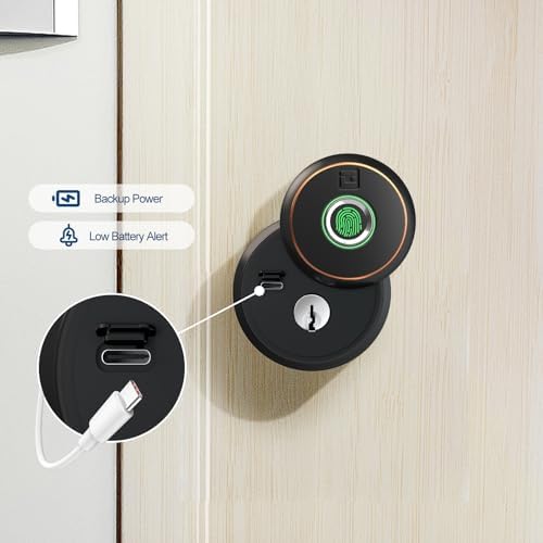 GeekTale Smart Deadbolt Lock with Fingerprint and App Control
