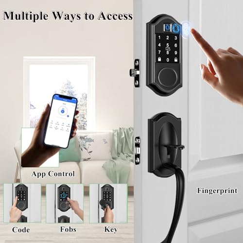 Narpult Smart Keyless Entry Door Lock with Fingerprint and APP Control 1