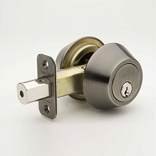 Secure Double Cylinder Deadbolt - Kit with Brass Steel Components