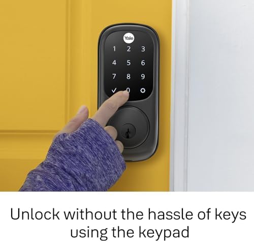 Unbreakable FrontBack Door Deadbolt with Screen Keypad