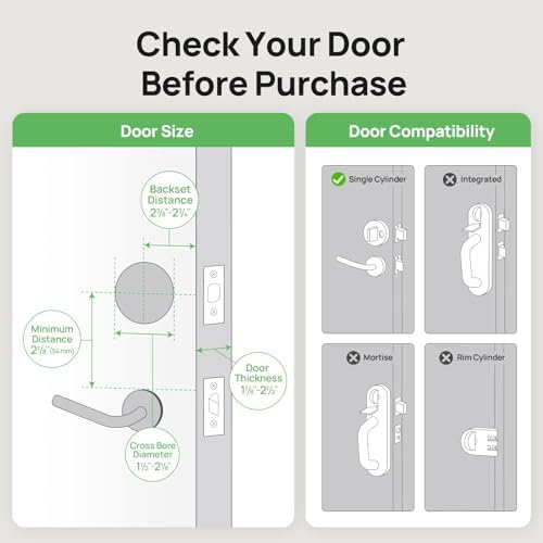 Secure Smart Deadbolt with Alexa Apple Support