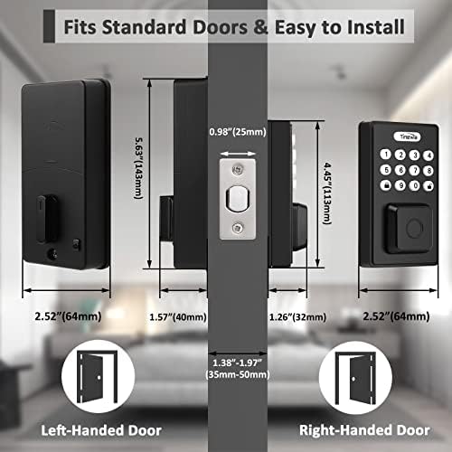 Tinewa 4-in-1 Fingerprint Entry Door Lock 10 Year warranty