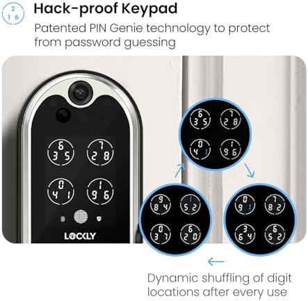 Lockly Vision Elite Door Lock with Camera System