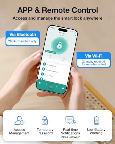 EmdoroSmart Lock Keyless Fingerprint Door Lock for Front Door