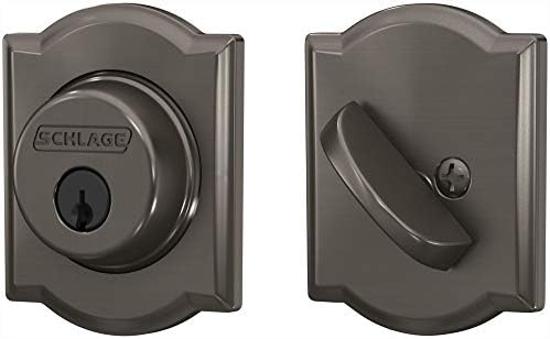 SCHLAGE B60N-CAM Single-Cylinder Decorative Deadbolt Lock