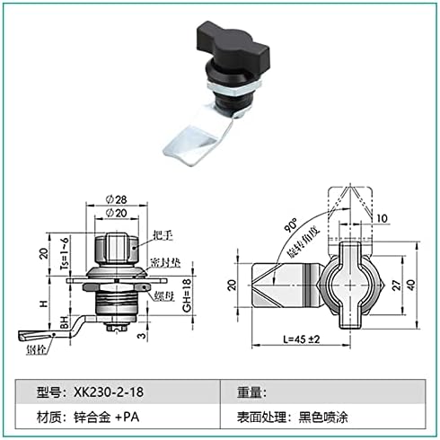 AM Warehouse Electric Cabinet T-Handle Lock Iron Sheet
