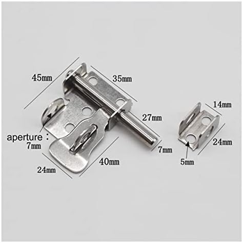 Slide Bolt Door Lock Hasp Anti-Theft Deadbolt