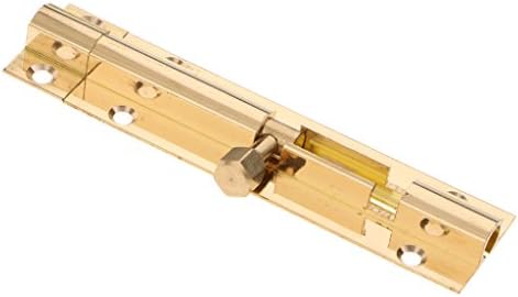 Slide Bolt Door Lock Hasp - 4 4inch Button