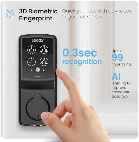 Lockly Secure Pro Bluetooth Smart Deadbolt Lock