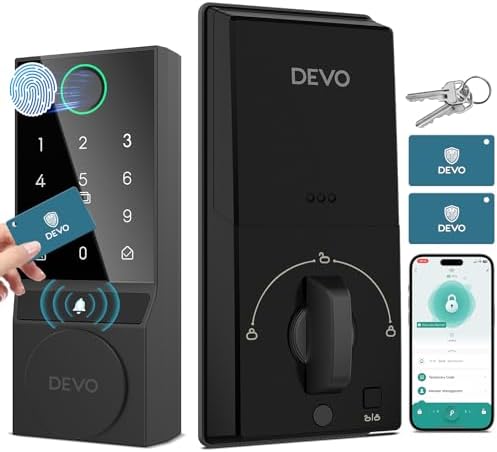 DEVO G2 Bluetooth Smart Door Lock Black