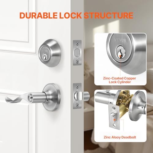 VEVOR Entry Door Locksets with Deadbolt 5-Pack