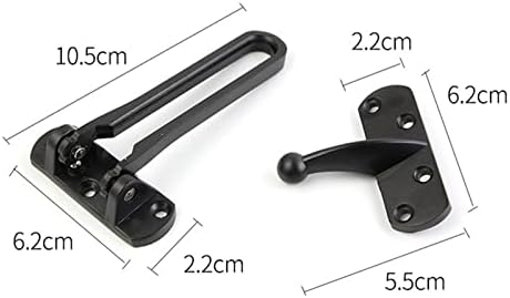 ZLOCYIVHE Black Stainless Steel Deadbolt for Hinged Entry Doors