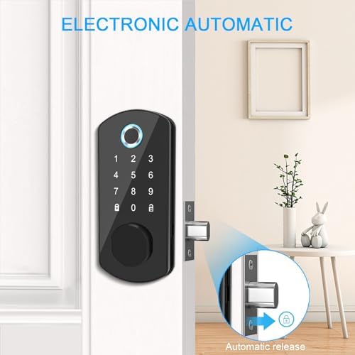 5-in-1 Smart Door Lock with Fingerprint and Bluetooth function