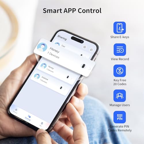 TEEHO Smart Keyless Entry Door Lock with APP Control
