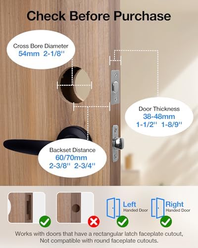 EmdoroSmart Lock Keyless Fingerprint Door Lock for Front Door