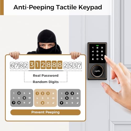 ARPHA Keyless Entry Door Lock with 50 Codes and 16 Passwords
