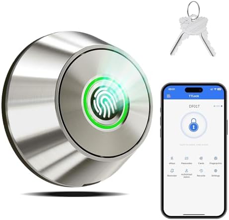 Smart Deadbolt with Fingerprint App Unlock