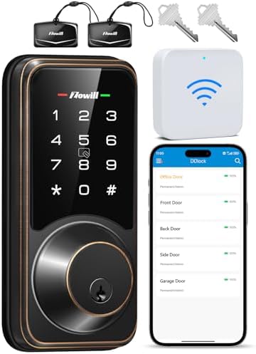 Zowill WiFi Smart Lock with Keyless Entry