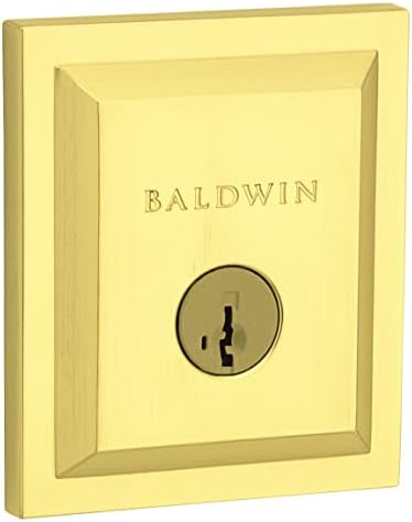 Baldwin Spyglass Door Deadbolt with SmartKey Re-key Technology