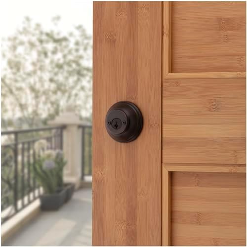 Baldwin Venetian Bronze Round Double Cylinder Deadbolt