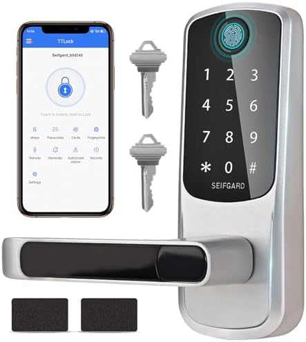 Keypad Door Lock with Fingerprint and App Control