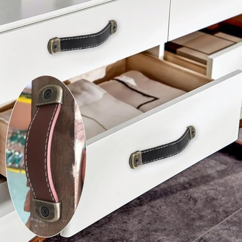Premium Leather Cabinet Handles