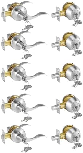 VEVOR Entry Door Locksets with Deadbolt 5-Pack